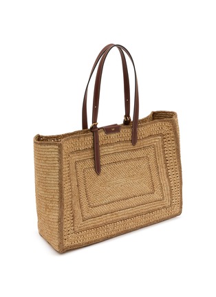 Detail View - Click To Enlarge - ANYA HINDMARCH - E/W Bow Raffia Tote