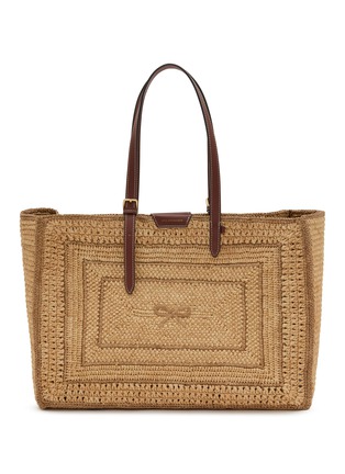 Main View - Click To Enlarge - ANYA HINDMARCH - E/W Bow Raffia Tote