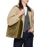 Figure View - Click To Enlarge - ANYA HINDMARCH - Ringo Suede Shoulder Bag