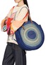 Figure View - Click To Enlarge - ANYA HINDMARCH - Round Bow Raffia Tote Bag