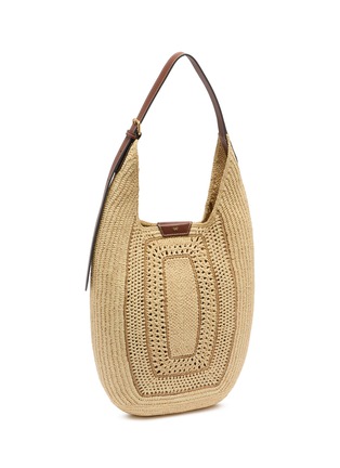 Detail View - Click To Enlarge - ANYA HINDMARCH - Bow Raffia Hobo Bag
