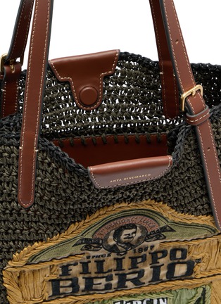 Detail View - Click To Enlarge - ANYA HINDMARCH - Filippo Berio Raffia Tote Bag