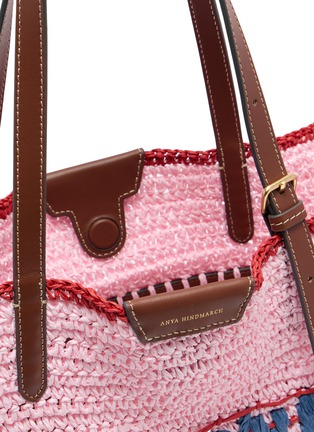 Detail View - Click To Enlarge - ANYA HINDMARCH - Sweet N Low Raffia Tote Bag