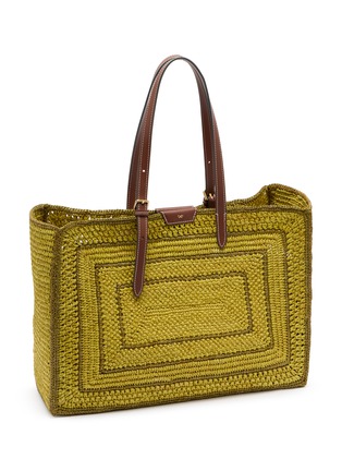 Detail View - Click To Enlarge - ANYA HINDMARCH - E/W Bow Raffia Tote Bag