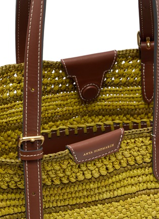 Detail View - Click To Enlarge - ANYA HINDMARCH - E/W Bow Raffia Tote Bag