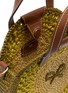Detail View - Click To Enlarge - ANYA HINDMARCH - Small Round Bow Raffia Tote Bag