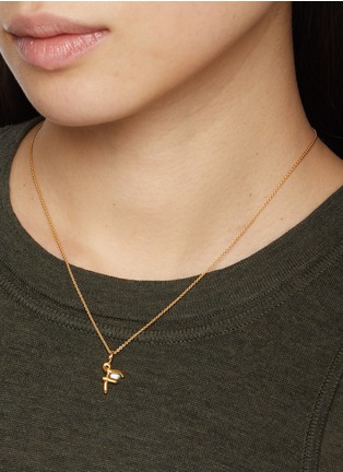 Figure View - Click To Enlarge - MISSOMA - Curly Molten Mini Initial Necklace — F