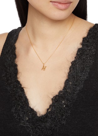 Figure View - Click To Enlarge - MISSOMA - Curly Molten Mini Initial Necklace — N