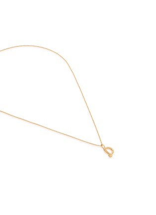 Detail View - Click To Enlarge - MISSOMA - Curly Molten Mini Initial Necklace — D