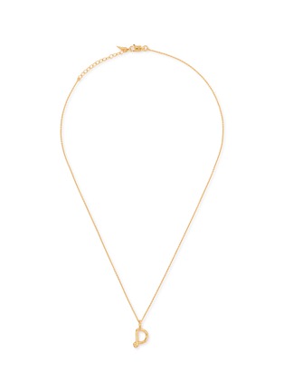 Main View - Click To Enlarge - MISSOMA - Curly Molten Mini Initial Necklace — D