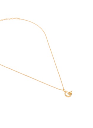 Detail View - Click To Enlarge - MISSOMA - Curly Molten Mini Initial Necklace — G