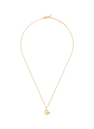 Main View - Click To Enlarge - MISSOMA - Curly Molten Mini Initial Necklace — G