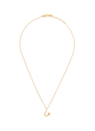 Main View - Click To Enlarge - MISSOMA - Curly Molten Mini Initial Necklace — U