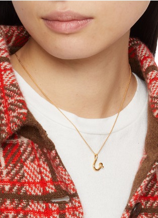 Figure View - Click To Enlarge - MISSOMA - Curly Molten Mini Initial Necklace — U