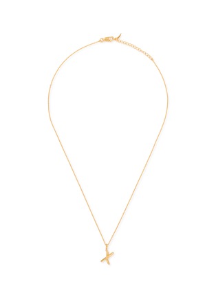 Main View - Click To Enlarge - MISSOMA - Curly Molten Mini Initial Necklace — X