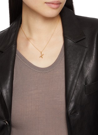 Figure View - Click To Enlarge - MISSOMA - Curly Molten Mini Initial Necklace — X