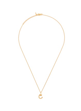 Main View - Click To Enlarge - MISSOMA - Curly Molten Mini Initial Necklace — C