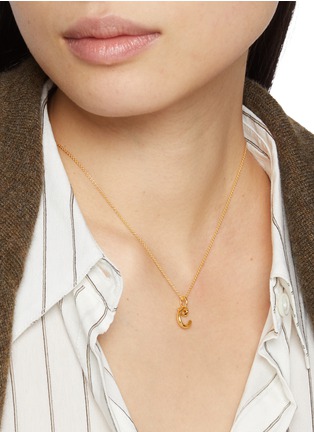 Figure View - Click To Enlarge - MISSOMA - Curly Molten Mini Initial Necklace — C