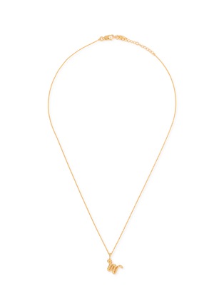 Main View - Click To Enlarge - MISSOMA - Curly Molten Mini Initial Necklace — W