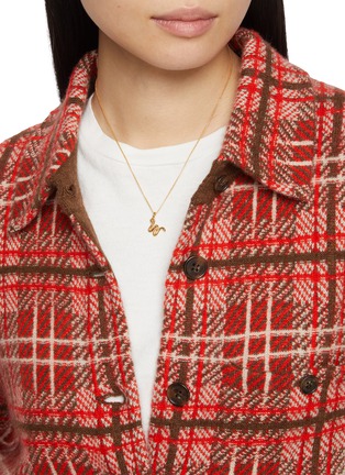 Figure View - Click To Enlarge - MISSOMA - Curly Molten Mini Initial Necklace — W