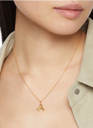 Figure View - Click To Enlarge - MISSOMA - Curly Molten Mini Initial Necklace — A