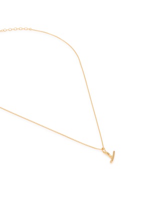 Detail View - Click To Enlarge - MISSOMA - Curly Molten Mini Initial Necklace — Y