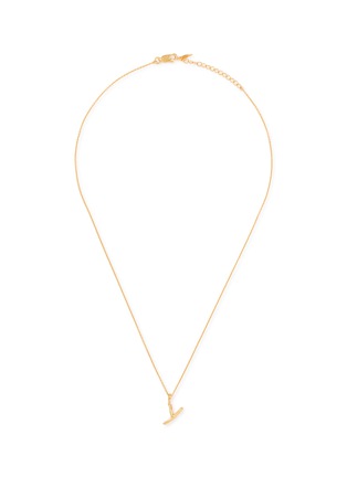 Main View - Click To Enlarge - MISSOMA - Curly Molten Mini Initial Necklace — Y