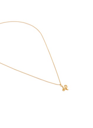 Detail View - Click To Enlarge - MISSOMA - Curly Molten Mini Initial Necklace — H