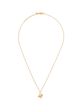 Main View - Click To Enlarge - MISSOMA - Curly Molten Mini Initial Necklace — H