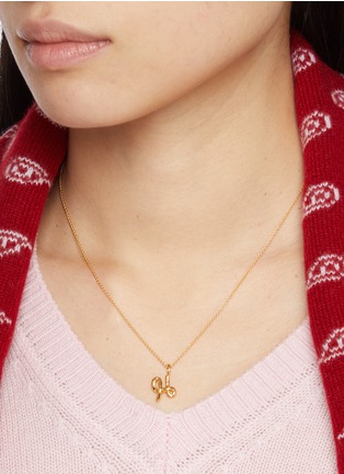 Figure View - Click To Enlarge - MISSOMA - Curly Molten Mini Initial Necklace — H