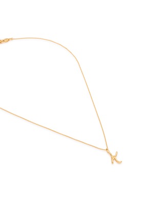 Detail View - Click To Enlarge - MISSOMA - Curly Molten Mini Initial Necklace — K