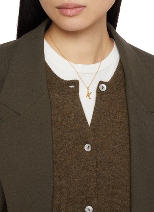 Figure View - Click To Enlarge - MISSOMA - Curly Molten Mini Initial Necklace — K