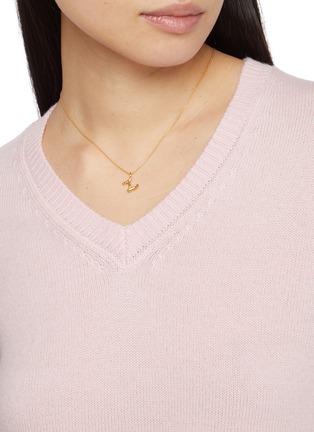 Figure View - Click To Enlarge - MISSOMA - Curly Molten Mini Initial Necklace — Z