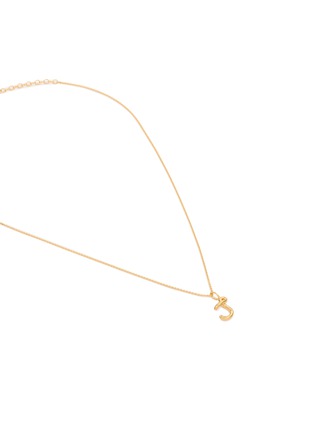 Detail View - Click To Enlarge - MISSOMA - Curly Molten Mini Initial Necklace — J