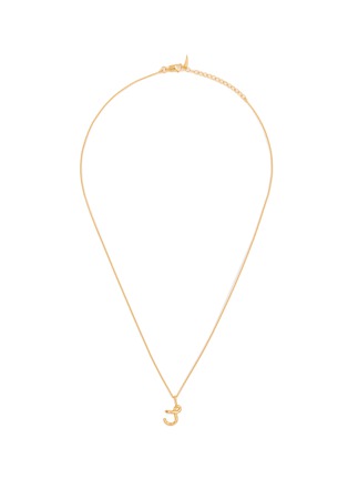 Main View - Click To Enlarge - MISSOMA - Curly Molten Mini Initial Necklace — J