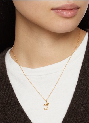 Figure View - Click To Enlarge - MISSOMA - Curly Molten Mini Initial Necklace — J