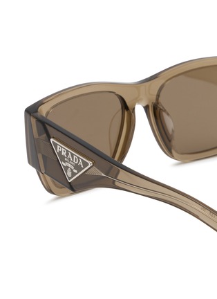 Detail View - Click To Enlarge - PRADA - Acetate Square Sunglasses