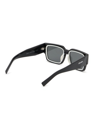 Figure View - Click To Enlarge - PRADA - Rectangle Acetate Sunglasses