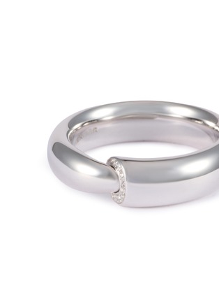 Detail View - Click To Enlarge - VHERNIER - Calla The One 18K White Gold Diamond Ring — EU 52