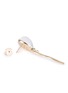 Detail View - Click To Enlarge - VHERNIER - Palloncini Mini 18K White Gold Diamond Rock Crystal Mother of Pearl Stud Earrings