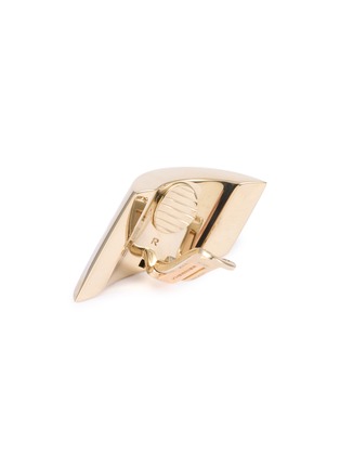Detail View - Click To Enlarge - VHERNIER - Vague Medio 18K Yellow Gold White Gold Clip Earrings