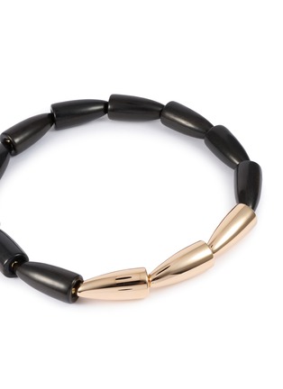 Detail View - Click To Enlarge - VHERNIER - Calla 18K Rose Gold Ebony Necklace