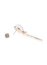 Detail View - Click To Enlarge - VHERNIER - Palloncini Mini 18K White Gold Diamond Rock Crystal Mother of Pearl Stud Earrings