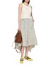 Figure View - Click To Enlarge - BEAUTIFUL PEOPLE - Double End Asymmetrical Panelled Draped Hem Cotton Denim Skirt