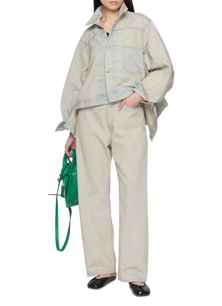 Figure View - Click To Enlarge - BEAUTIFUL PEOPLE - Elasticated Waistband Cotton Denim Pants