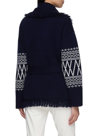 Back View - Click To Enlarge - WE NORWEIGIANS - Setesdal Wool Cashmere Knit Cardigan