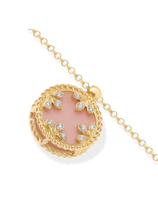  - ROBERTO COIN - Venetian Medallions 18K Gold Diamond Opal Mother Of Pearl Ruby Bracelet