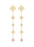 ROBERTO COIN Princess Flower 18K Gold Diamond Opal Ruby Earrings
