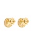 Detail View - Click To Enlarge - ROBERTO COIN - Venetian Medallions 18K Gold Diamond Ruby Opal Earrings