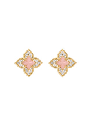 Main View - Click To Enlarge - ROBERTO COIN - Venetian Princess 18K Gold Diamond Opal Ruby Earrings